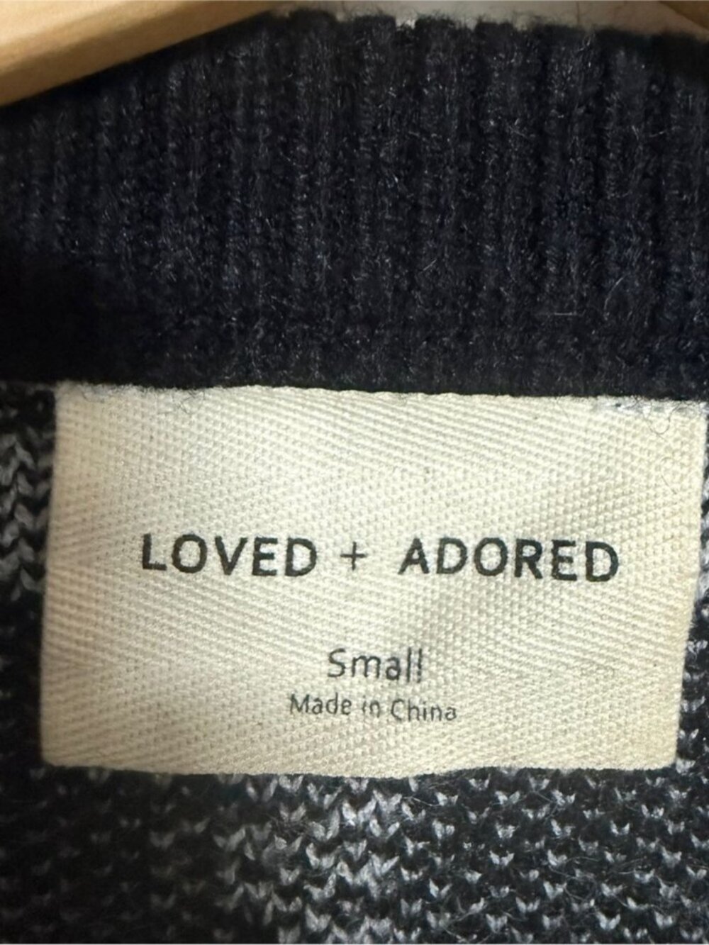 Loved + Adored Windowpane Knit Sweater - Small - Picture 6 of 9